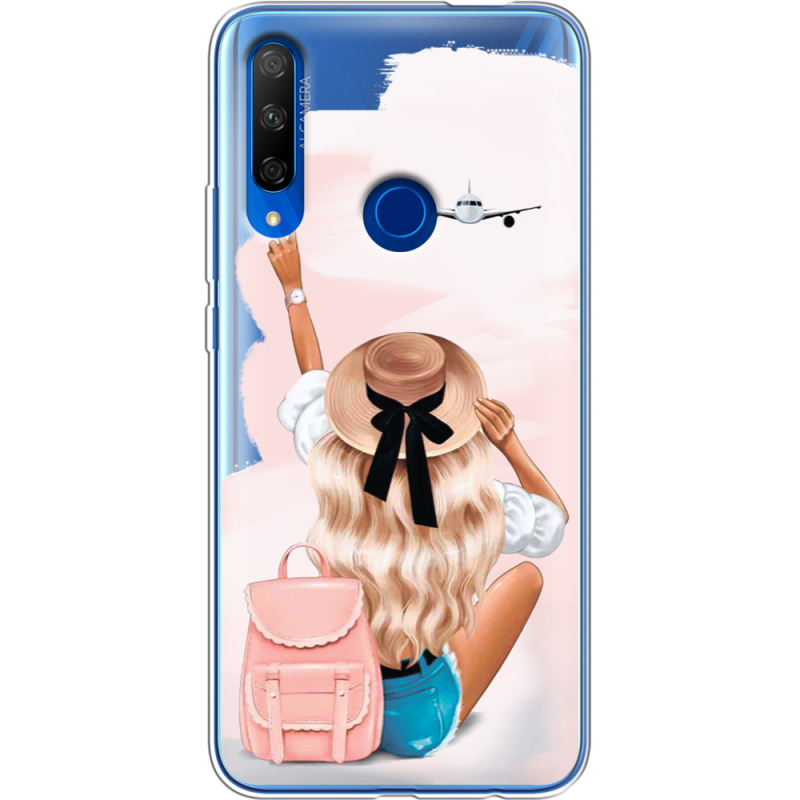 Прозрачный чехол Uprint Honor 9X Travel Girl