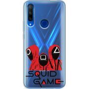 Прозрачный чехол Uprint Honor 9X siquid game люди в красном