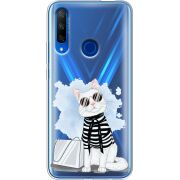 Прозрачный чехол Uprint Honor 9X Cat Style