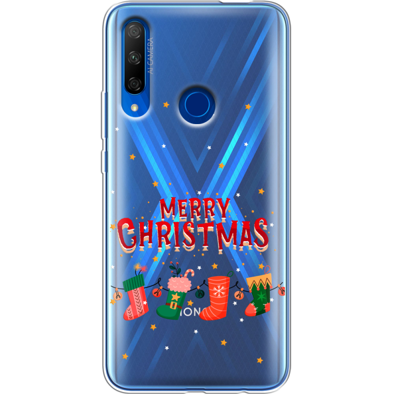 Прозрачный чехол Uprint Honor 9X Merry Christmas