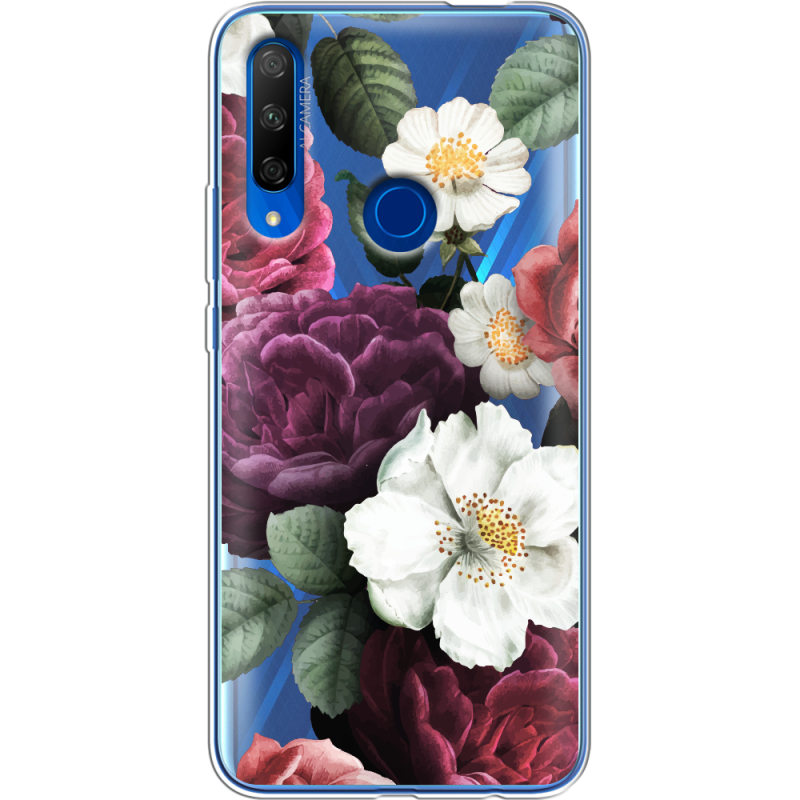 Прозрачный чехол Uprint Honor 9X Floral Dark Dreams