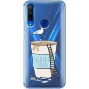 Прозрачный чехол Uprint Honor 9X Segull in Cofee Pool
