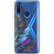 Прозрачный чехол Uprint Honor 9X Feathers