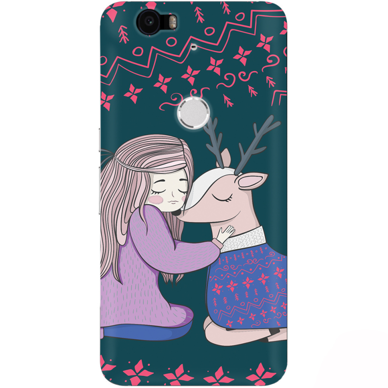 Чехол Uprint Huawei Nexus 6P Girl and deer