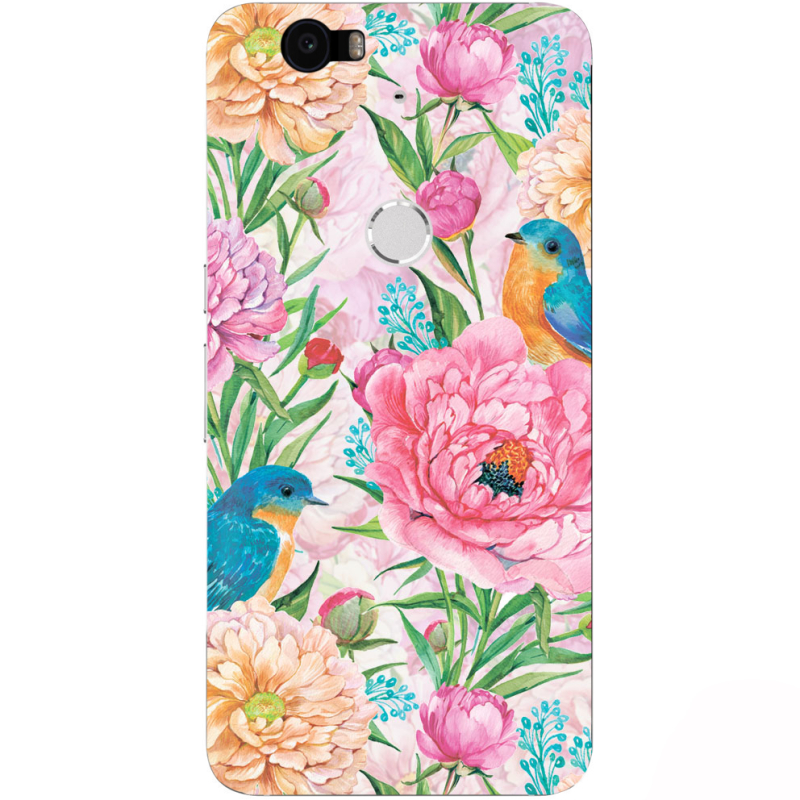 Чехол Uprint Huawei Nexus 6P Birds in Flowers
