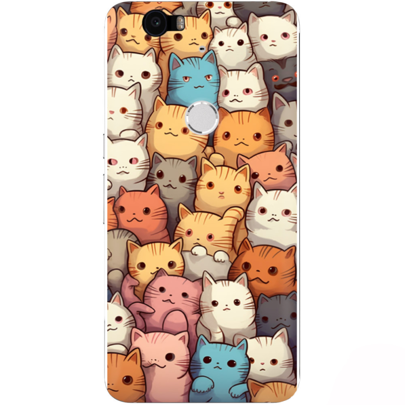 Чехол Uprint Huawei Nexus 6P Котики муркотики