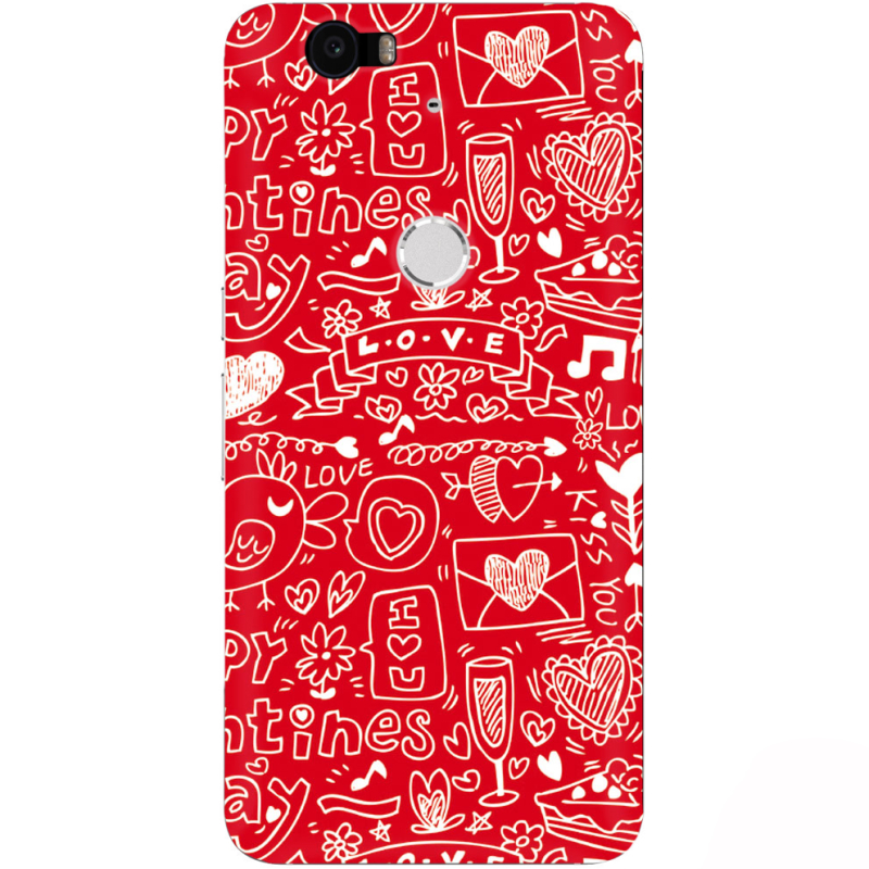 Чехол Uprint Huawei Nexus 6P Happy Valentines