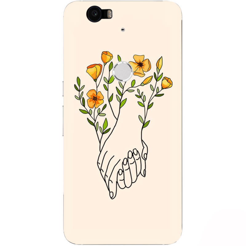Чехол Uprint Huawei Nexus 6P Flower Hands