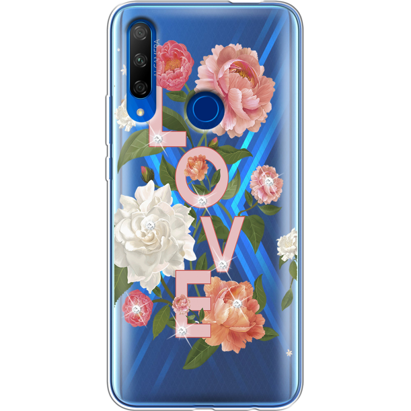 Чехол со стразами Honor 9X Love