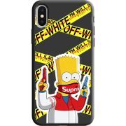 Черный чехол Uprint Apple iPhone X White Bart