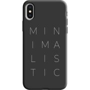 Черный чехол Uprint Apple iPhone X Minimalistic