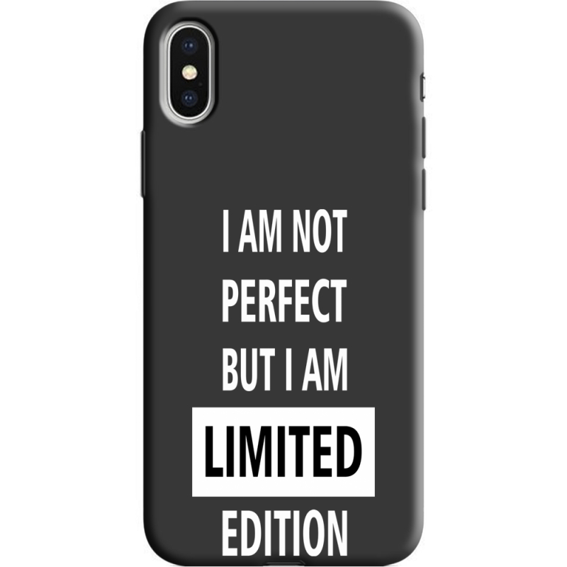 Черный чехол Uprint Apple iPhone X Limited Edition