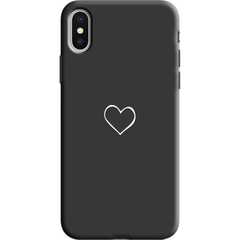 Черный чехол Uprint Apple iPhone X My Heart