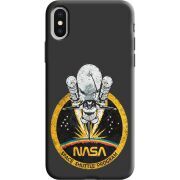 Черный чехол Uprint Apple iPhone X NASA Spaceship