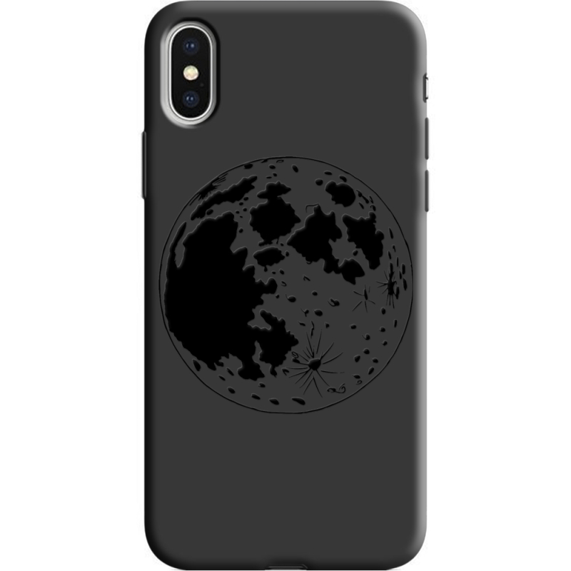 Черный чехол Uprint Apple iPhone X Planet