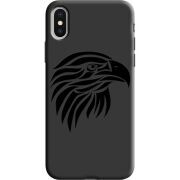 Черный чехол Uprint Apple iPhone X Eagle