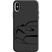 Черный чехол Uprint Apple iPhone X Sportcar