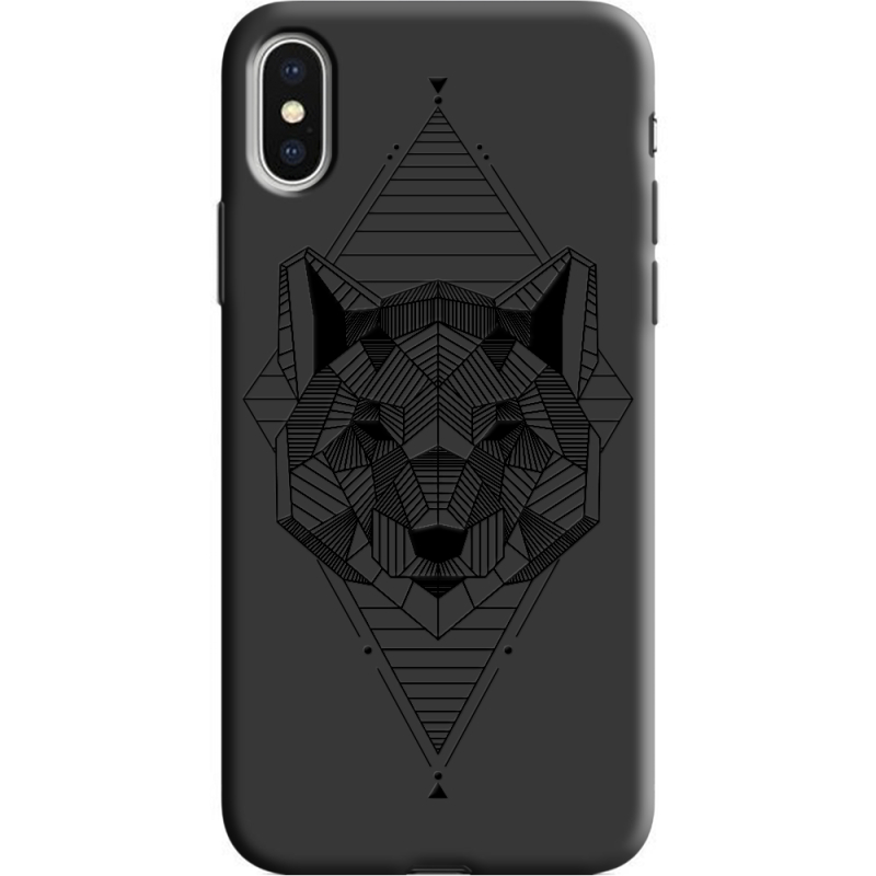 Черный чехол Uprint Apple iPhone X 