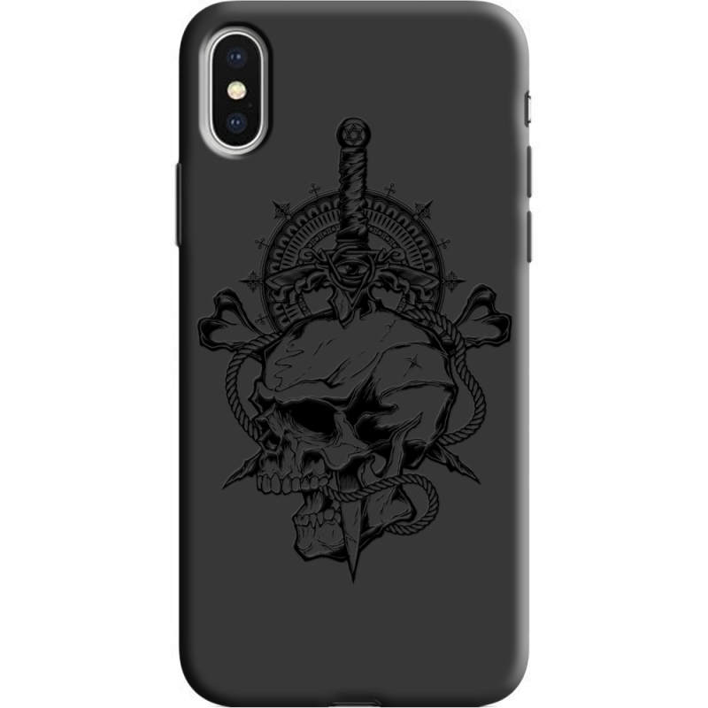 Черный чехол Uprint Apple iPhone X 