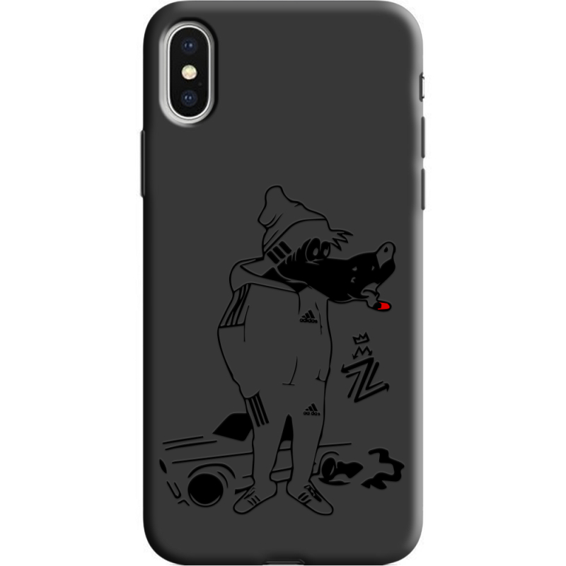 Черный чехол Uprint Apple iPhone X 