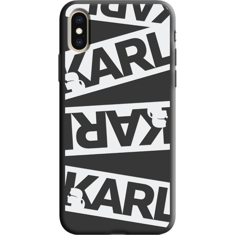 Черный чехол Uprint Apple iPhone XS White Karl