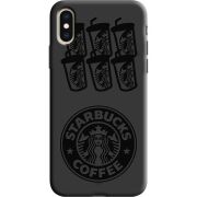 Черный чехол Uprint Apple iPhone XS Black Coffee