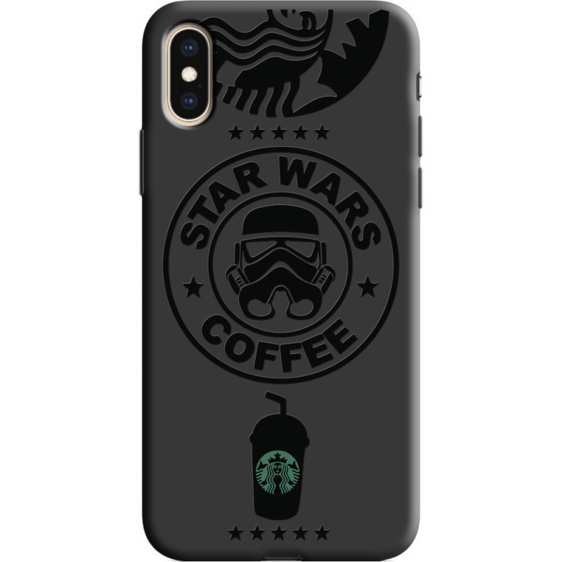 Черный чехол Uprint Apple iPhone XS Dark Coffee