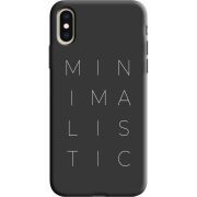 Черный чехол Uprint Apple iPhone XS Minimalistic