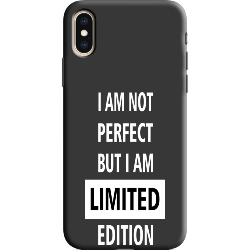 Черный чехол Uprint Apple iPhone XS Limited Edition