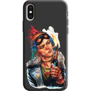 Черный чехол Uprint Apple iPhone XS Tanker Girl