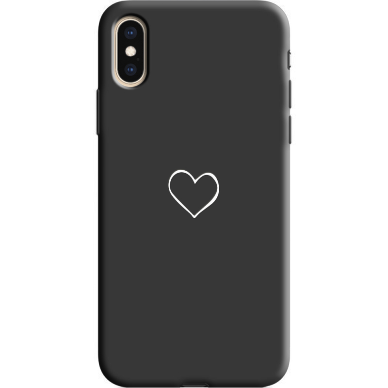 Черный чехол Uprint Apple iPhone XS My Heart