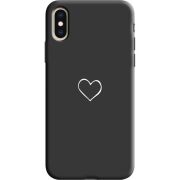 Черный чехол Uprint Apple iPhone XS My Heart