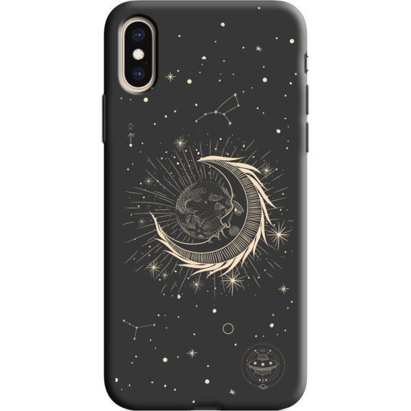 Черный чехол Uprint Apple iPhone XS Moon