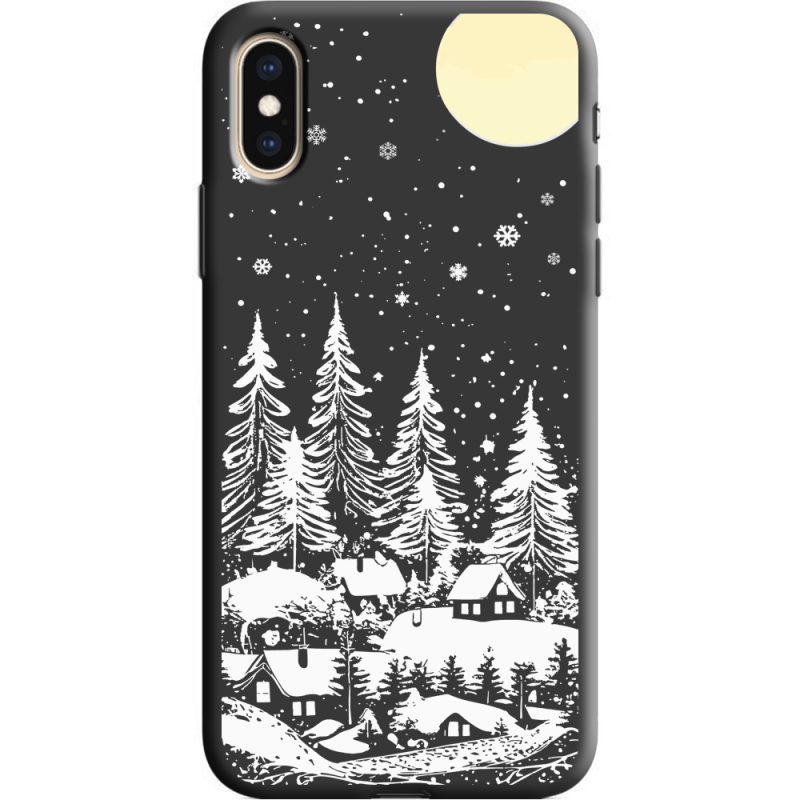 Черный чехол Uprint Apple iPhone XS 