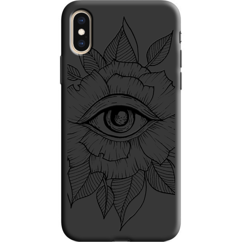 Черный чехол Uprint Apple iPhone XS Eye