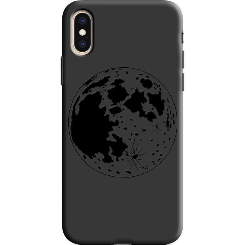 Черный чехол Uprint Apple iPhone XS Planet