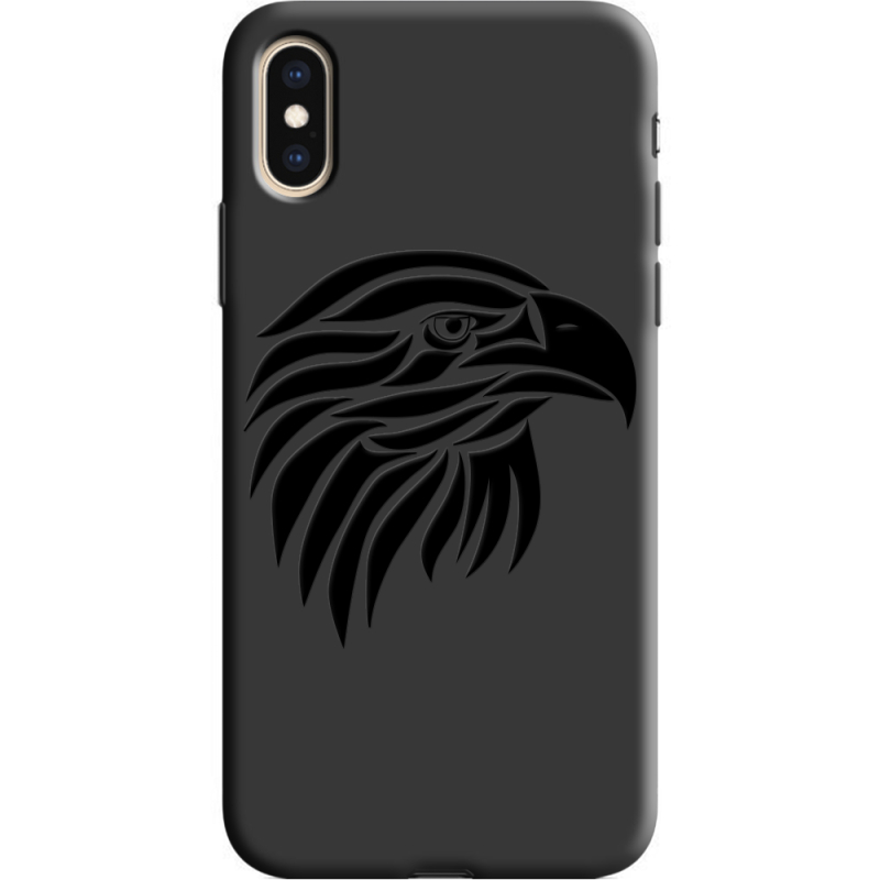 Черный чехол Uprint Apple iPhone XS Eagle