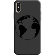 Черный чехол Uprint Apple iPhone XS Earth
