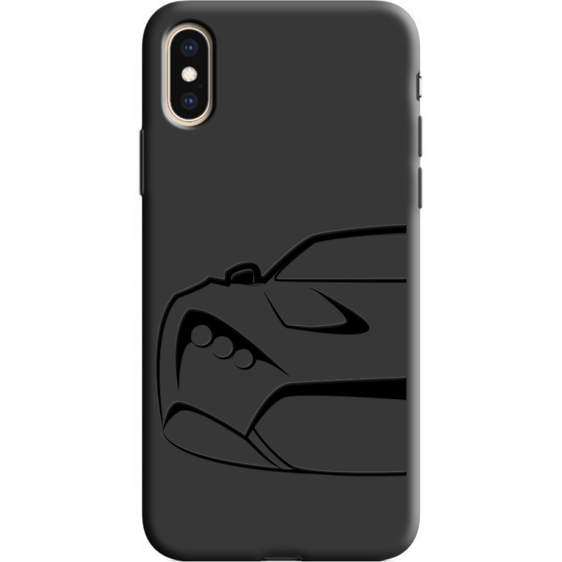 Черный чехол Uprint Apple iPhone XS Sportcar