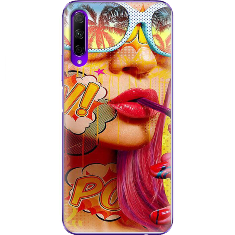 Чехол Uprint Honor 9X Pro Yellow Girl Pop Art