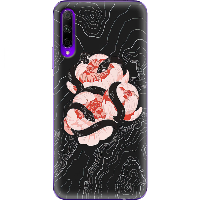 Чехол Uprint Honor 9X Pro Snake Rose