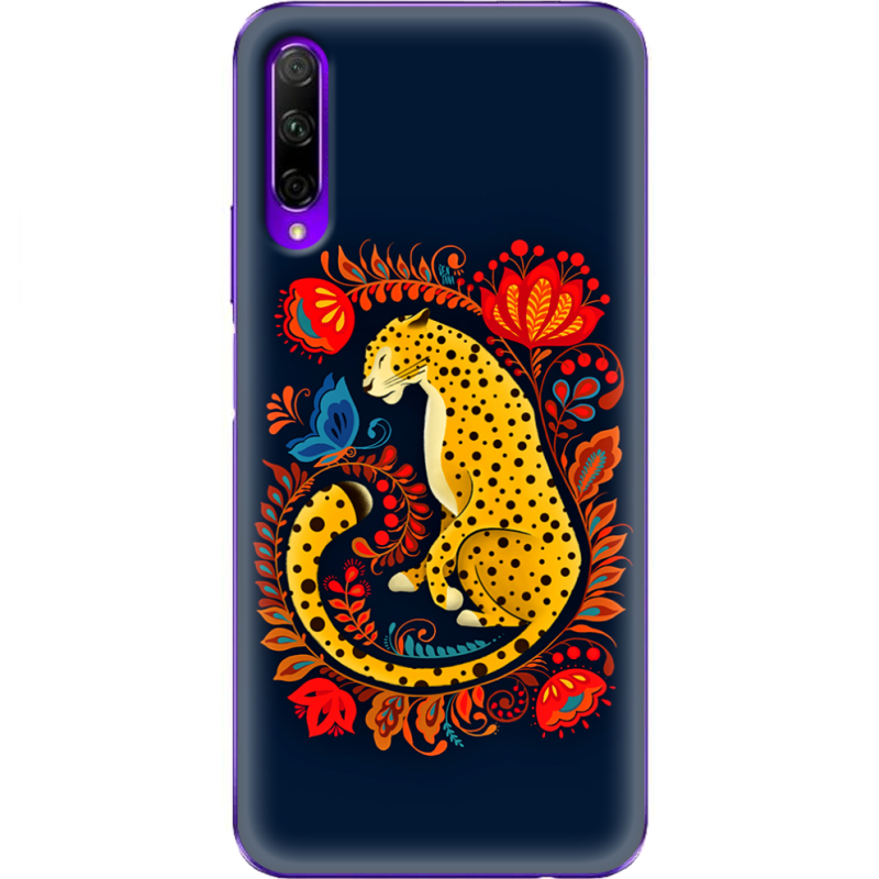 Чехол Uprint Honor 9X Pro Petrykivka Leopard