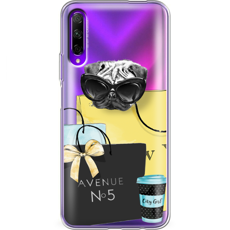 Прозрачный чехол Uprint Honor 9X Pro Fashion Pug