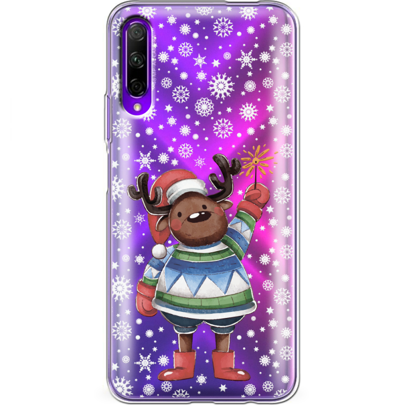 Прозрачный чехол Uprint Honor 9X Pro Christmas Deer with Snow