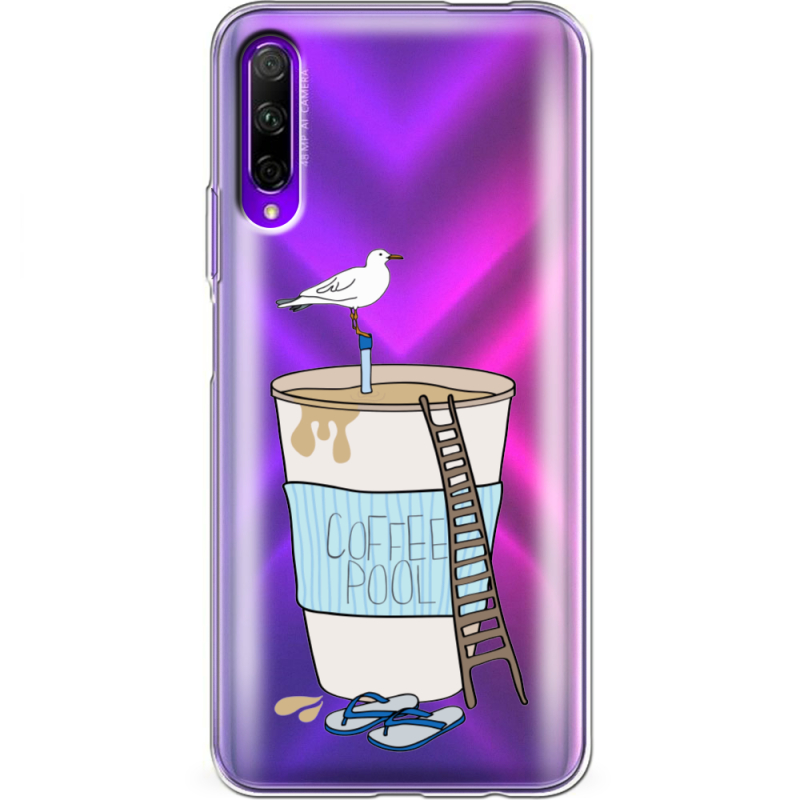 Прозрачный чехол Uprint Honor 9X Pro Segull in Cofee Pool