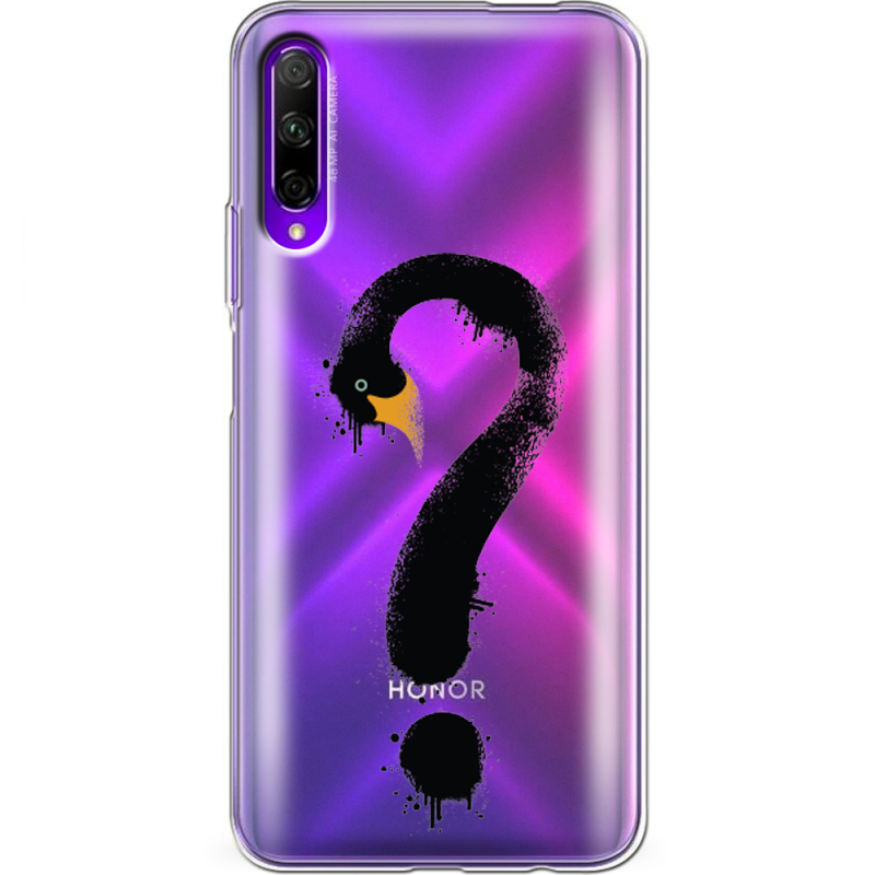 Прозрачный чехол Uprint Honor 9X Pro Swan question