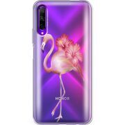 Прозрачный чехол Uprint Honor 9X Pro Floral Flamingo