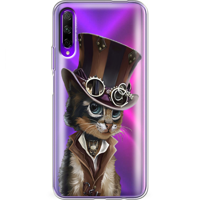 Прозрачный чехол Uprint Honor 9X Pro Steampunk Cat