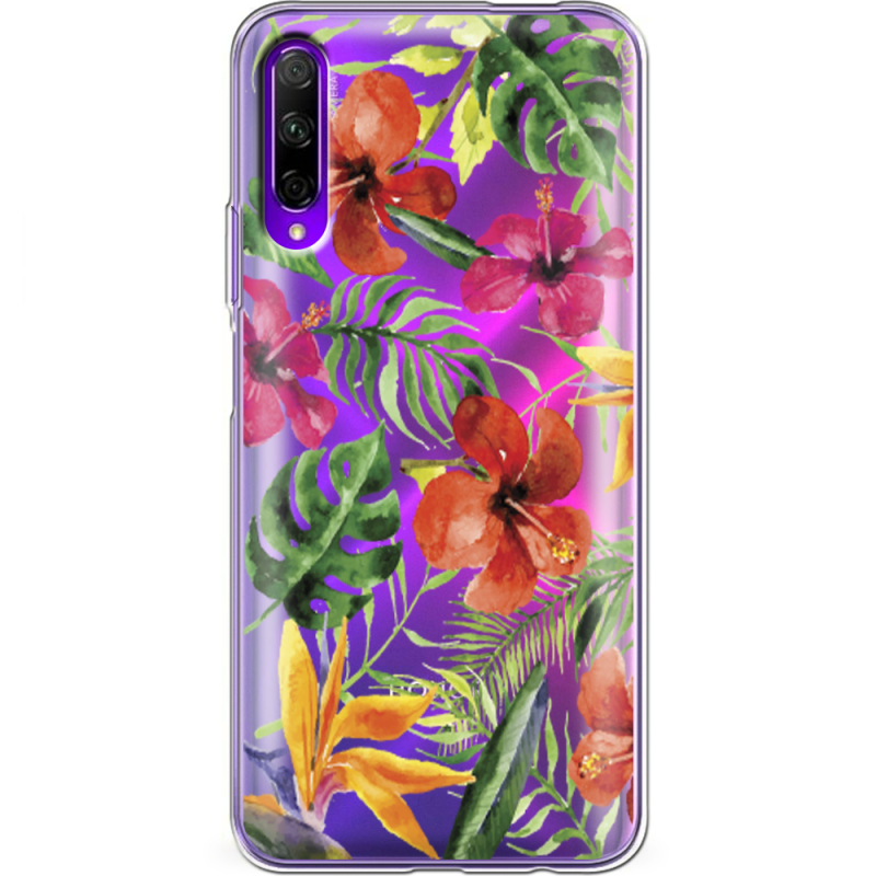 Прозрачный чехол Uprint Honor 9X Pro Tropical Flowers