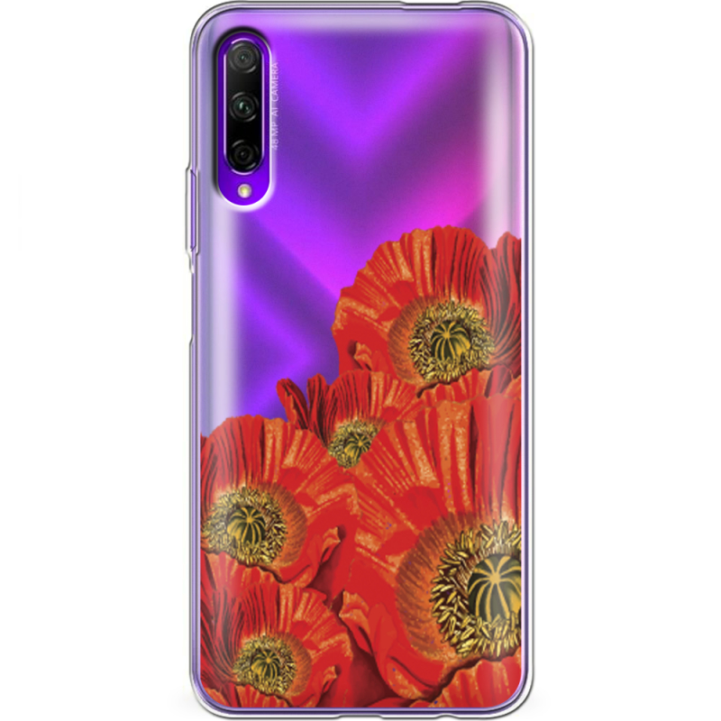 Прозрачный чехол Uprint Honor 9X Pro Red Poppies